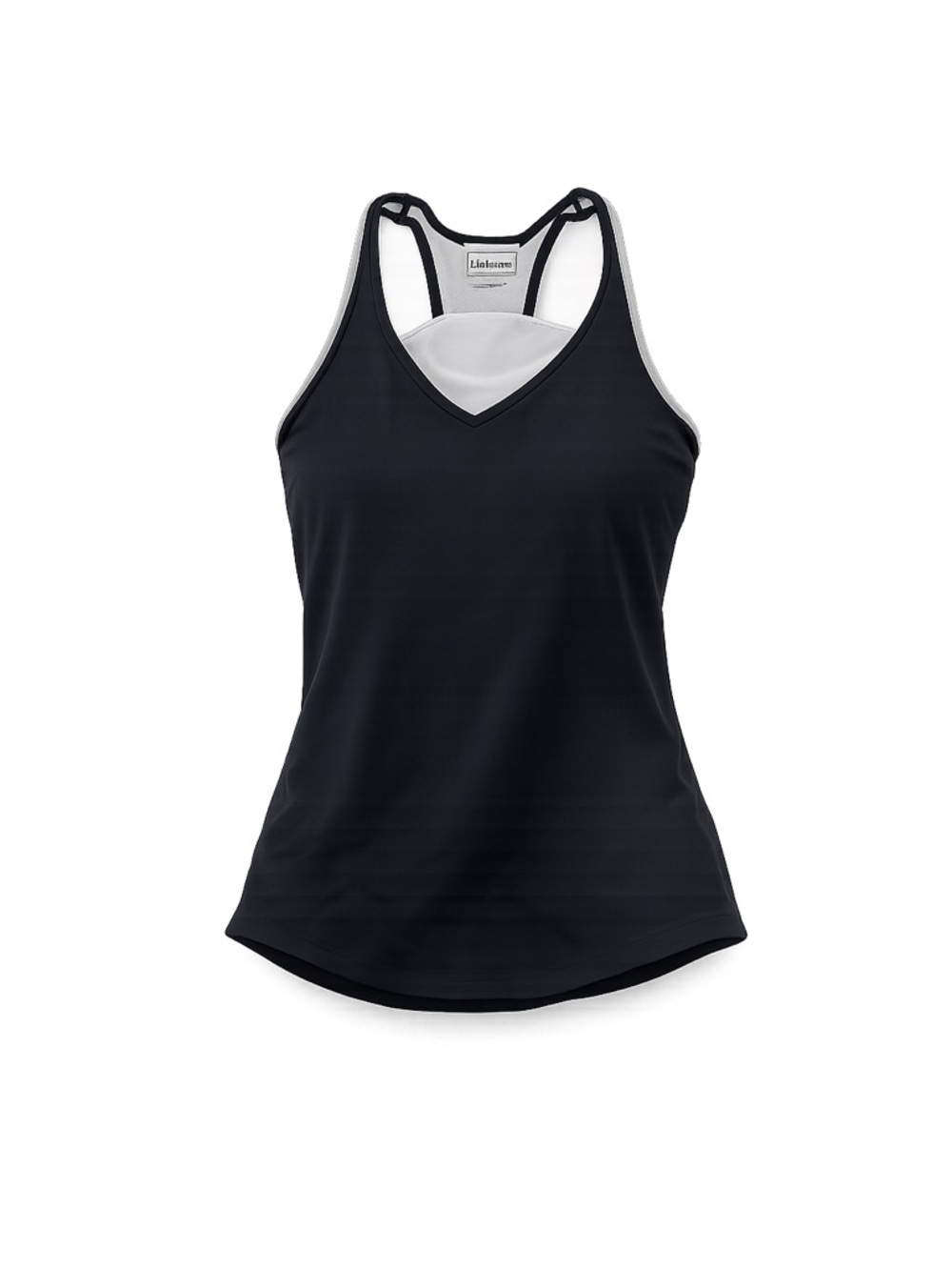 L.L.Bean Women’s Tank Top XL Black Gray CoolMax Lycra
#055